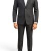 Mens grey suit front view