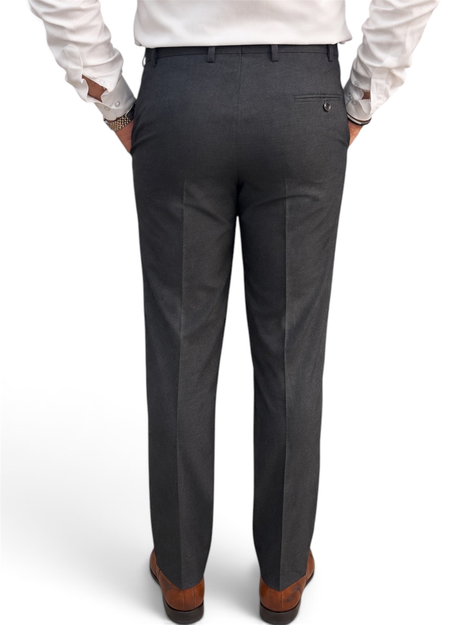 Mens grey suit pants view
