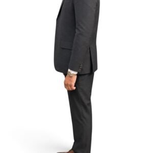 Mens grey suit side view